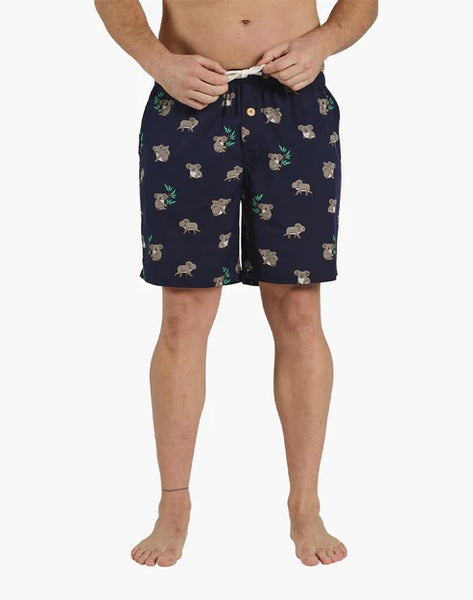 Mens koala bamboo woven sleep short